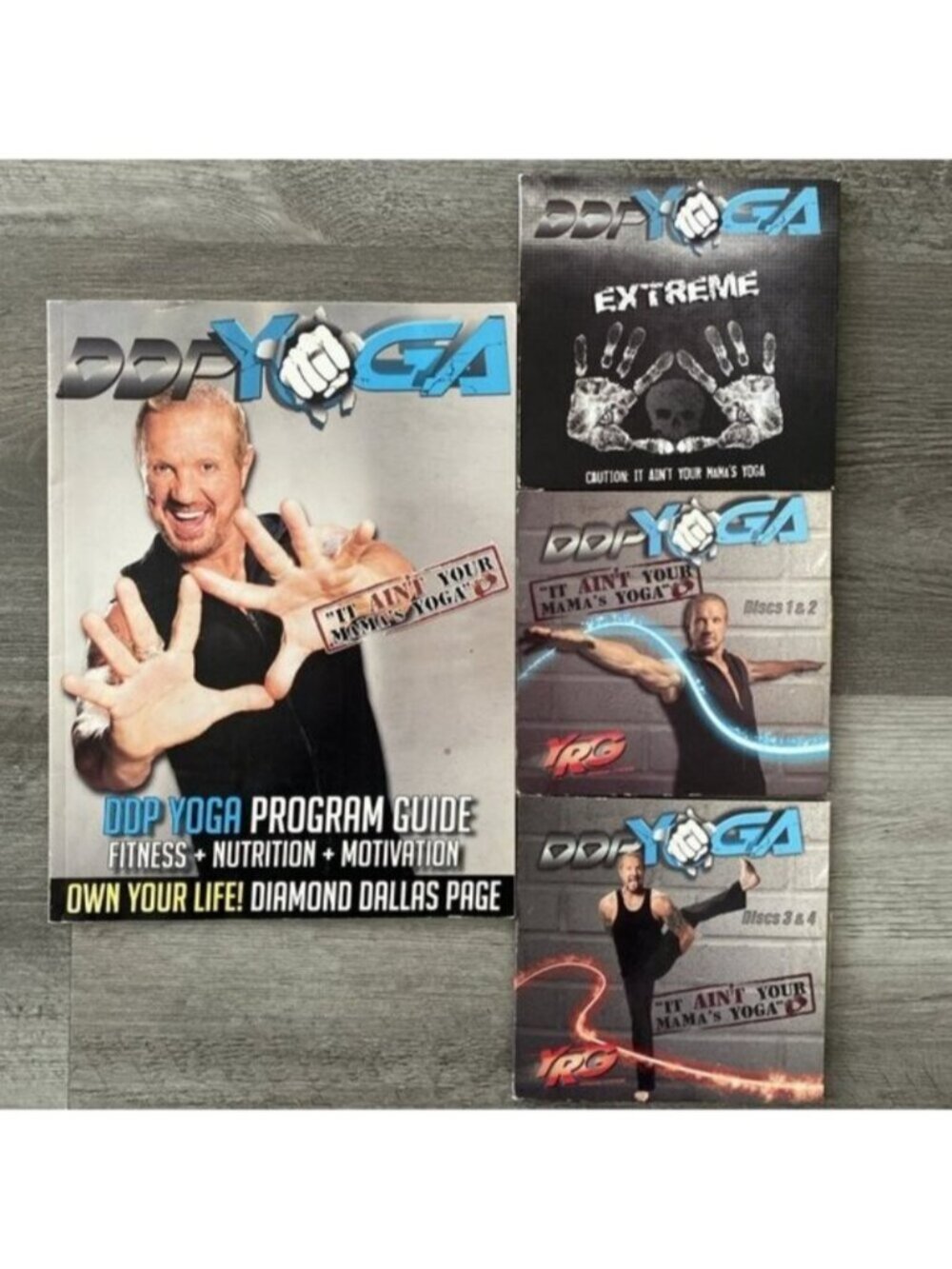 Diamond Dallas Page DDP Yoga YRG 6 DVD Set Discs 1-6 Guide Poses Extreme Yoga